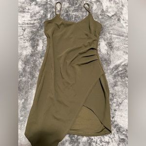 Olive green dress
